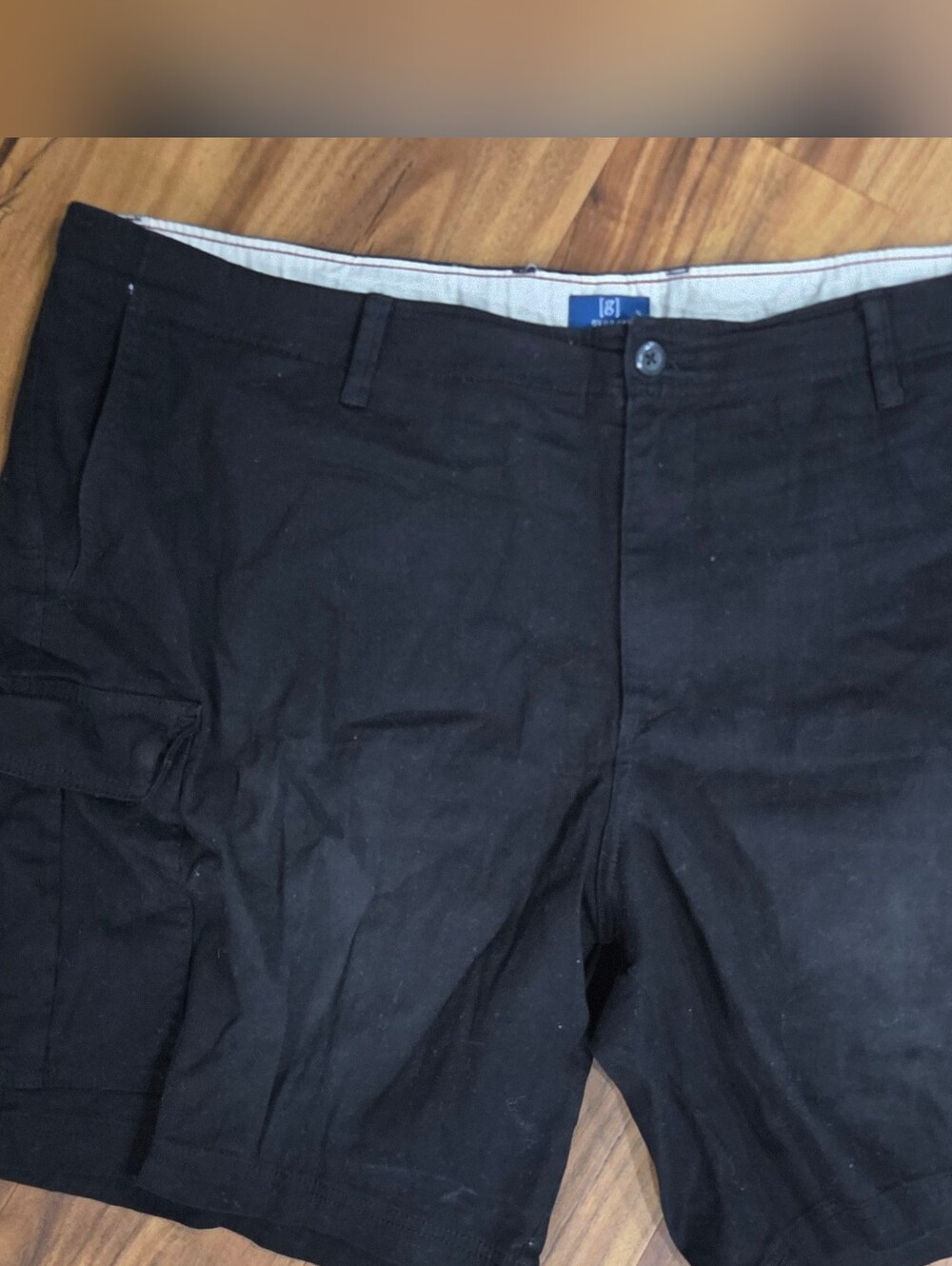 George Men’s Black Cargo Shorts – Size 46